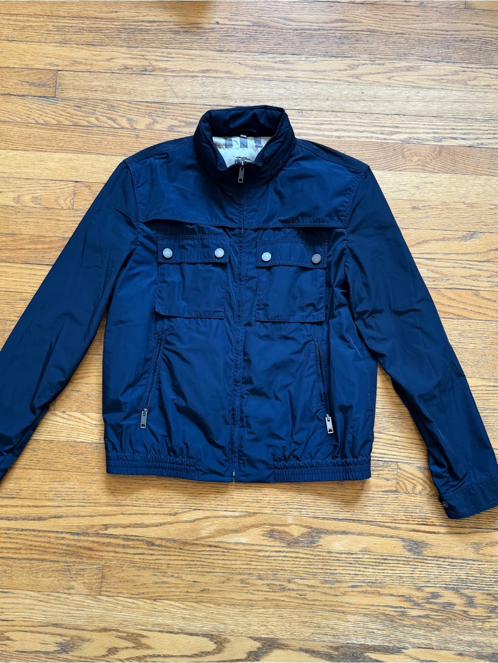 Burberry Navy Lightweight Packable Jacket